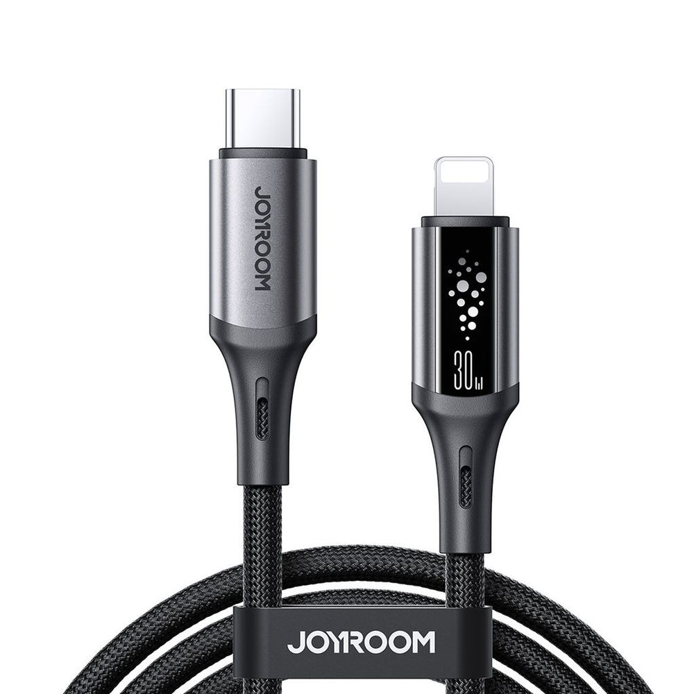 Joyroom S-A60 StarTalk 30W USB-C- Lightning kabel 1,2 m - sort
