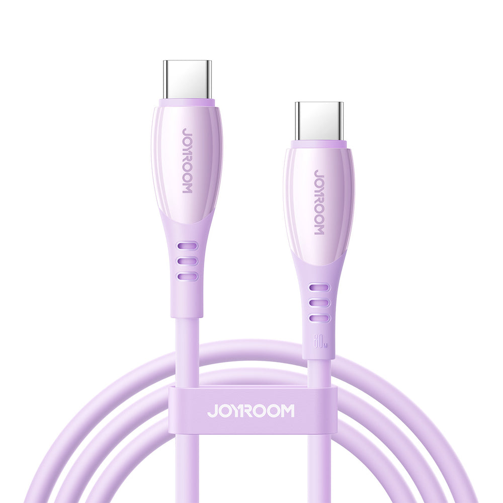 Joyroom S-A59 Vibrant Series 60W USB-C - USB-C-kabel 1,2 m - lilla