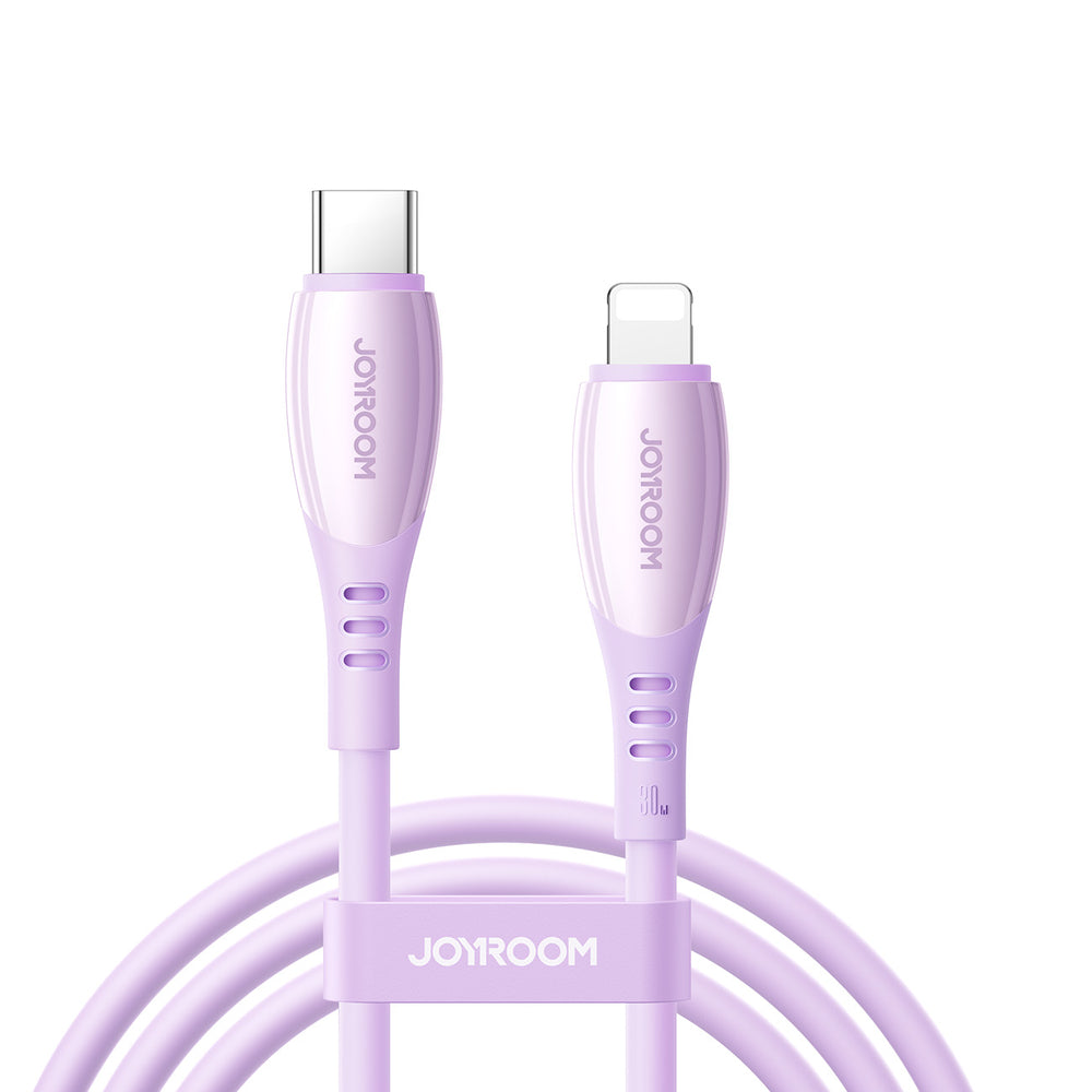 Joyroom S-A59 Vibrant Series 30W USB-C - Lightning kabel 1,2 m - lilla