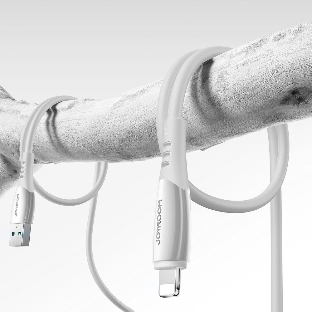 Joyroom S-A59 Vibrant serie 3A USB-A - Lightning kabel 1,2 m - hvid