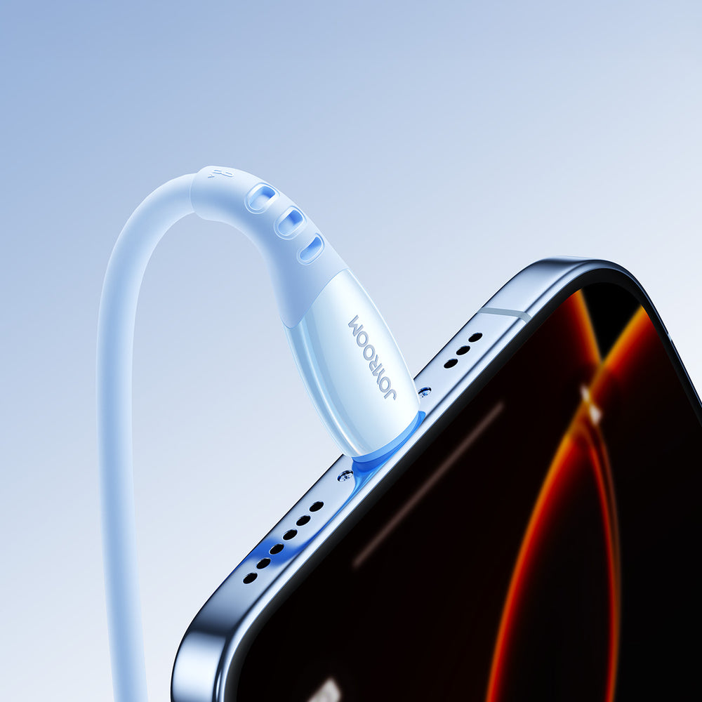 Joyroom S-A59 Vibrant Series 3A USB-A - Lightning kabel 1,2 m - blå