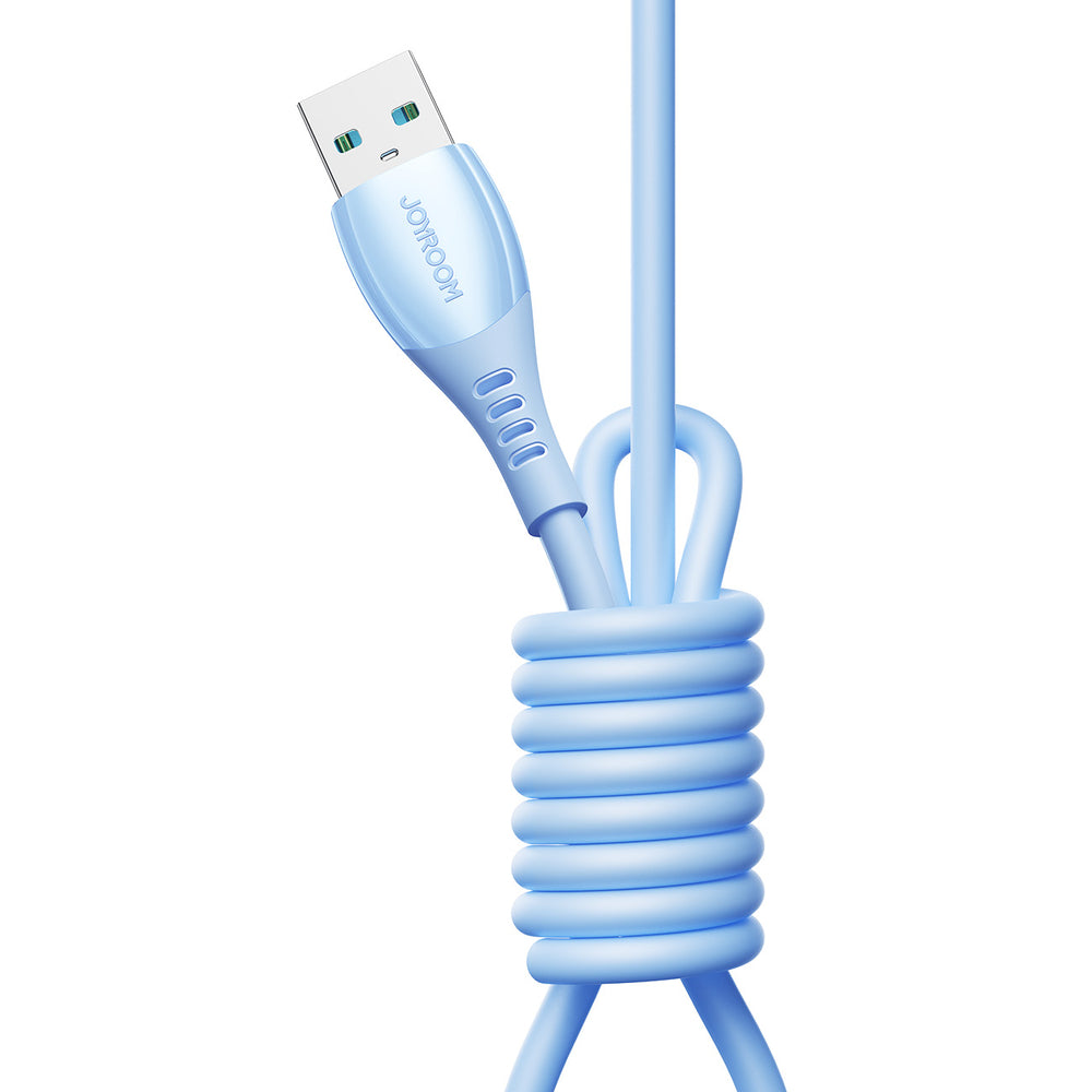 Joyroom S-A59 Vibrant Series 3A USB-A - Lightning kabel 1,2 m - blå