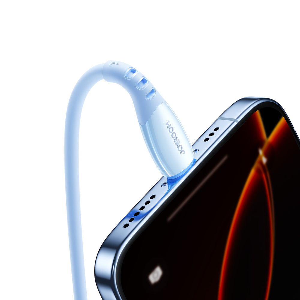 Joyroom S-A59 Vibrant Series 3A USB-A - Lightning kabel 1,2 m - blå