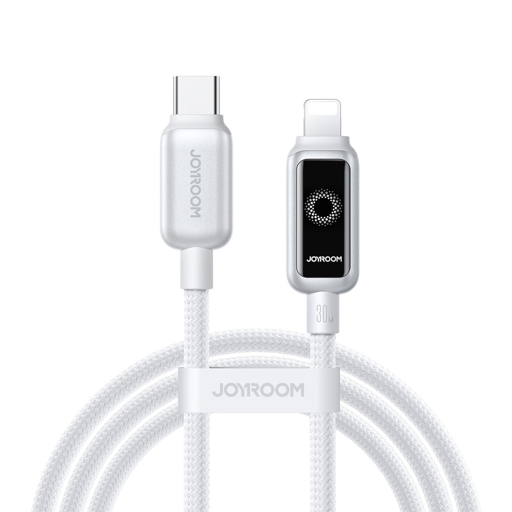 Joyroom S-A55 StarFlight 30W USB-C - Lightning kabel 1,2 m - hvid