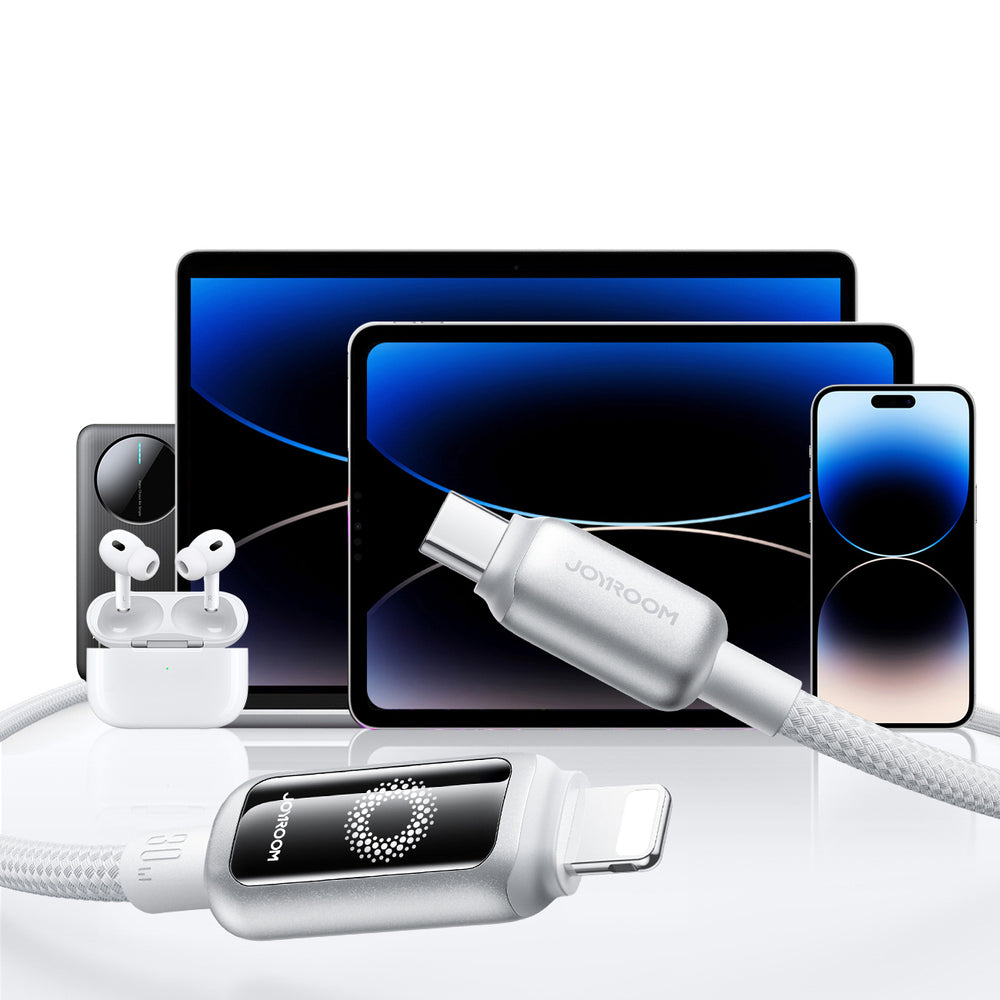 Joyroom S-A55 StarFlight 30W USB-C - Lightning kabel 1,2 m - hvid