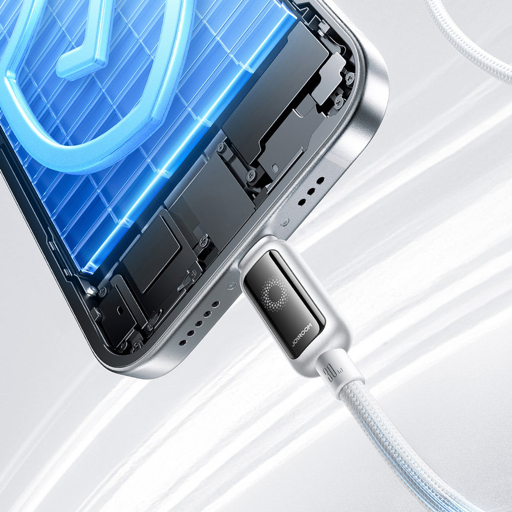 Joyroom S-A55 StarFlight 30W USB-C - Lightning kabel 1,2 m - hvid