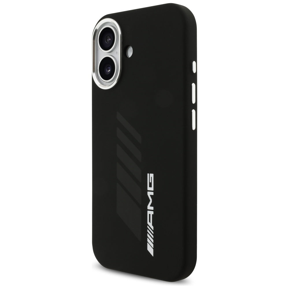 AMG Silicone Oversize Rhombs MagSafe Case til iPhone 17 - sort