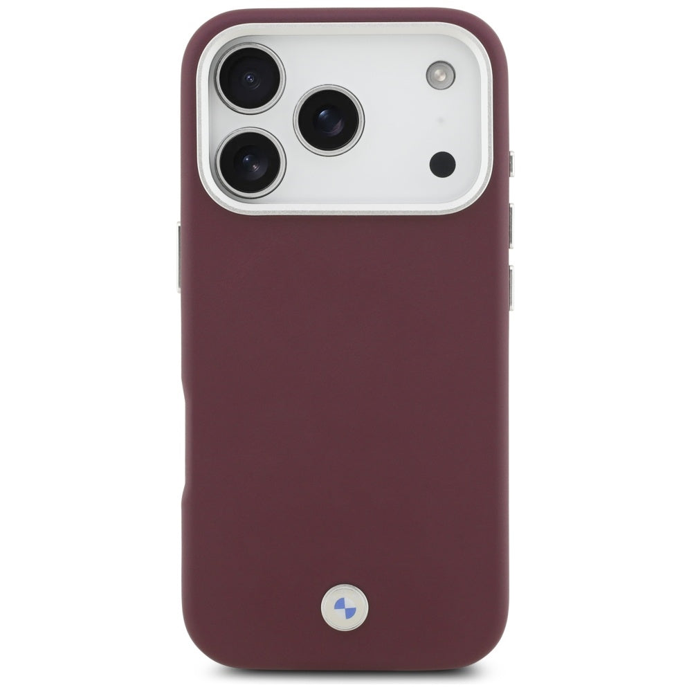 BMW Sign Full Wrapped Metal MagSafe Case til iPhone 17 Pro - Rød