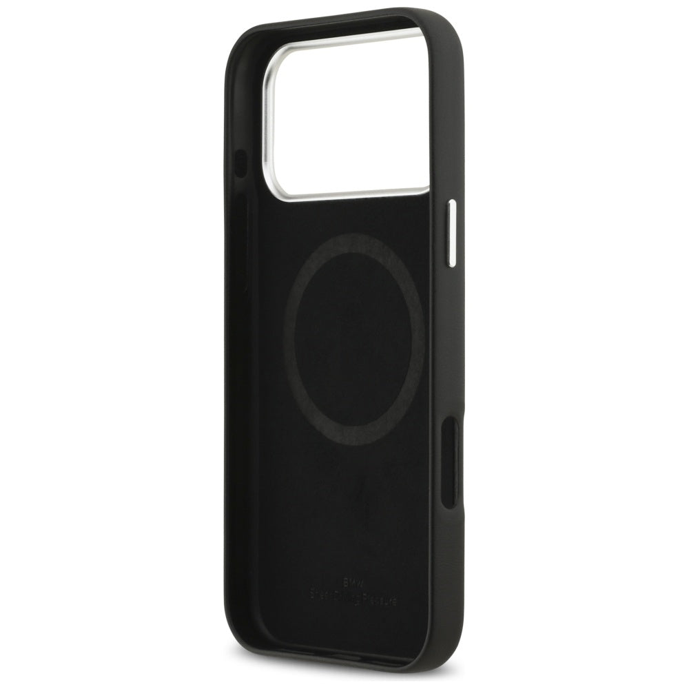 BMW Sign Full Wrapped Metal MagSafe Case til iPhone 17 Pro Max - sort