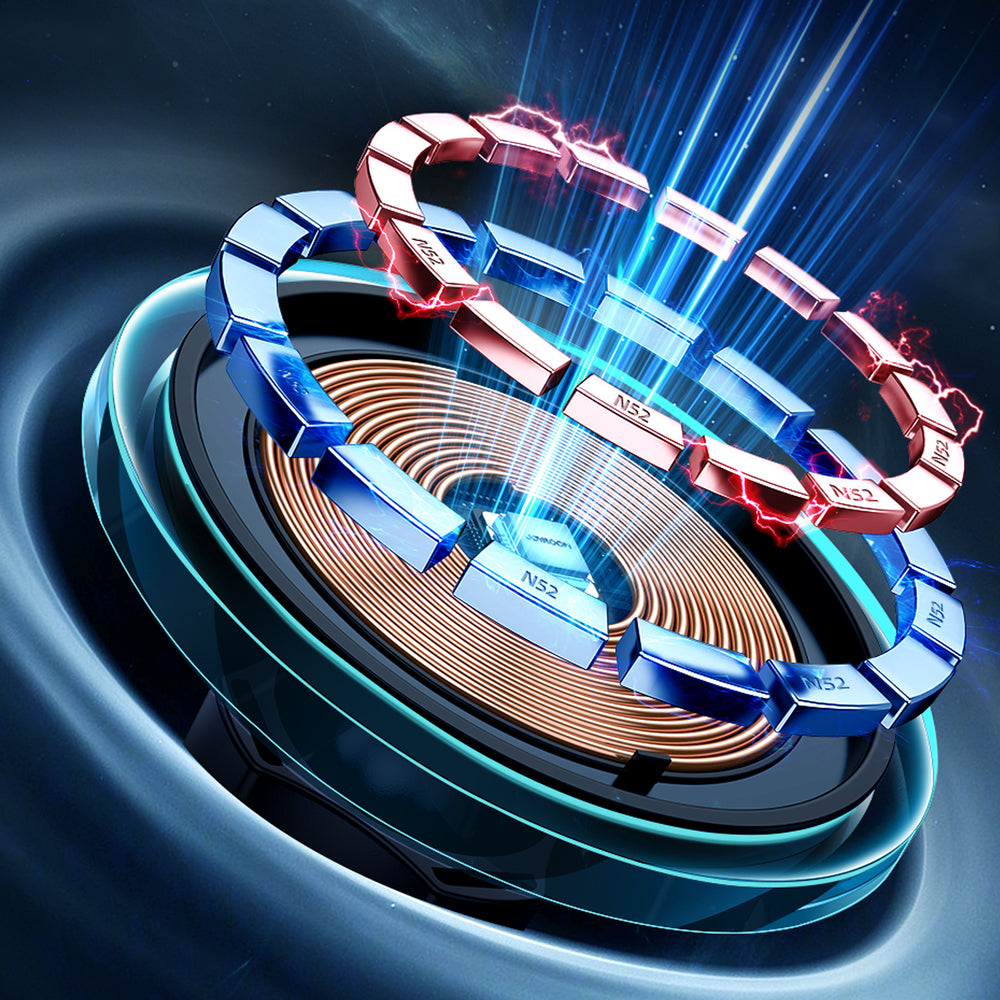 Joyroom biltelefonholder med Qi 15W induktiv oplader (MagSafe-kompatibel) til luftventil, sølv (JR-ZS291)