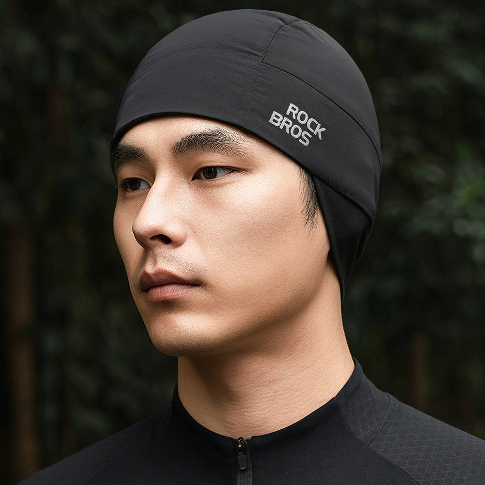 Rockbros M015 Vinter Reversible Cykling Cap Størrelse 54-61 cm - sort