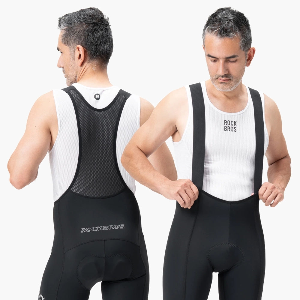 Rockbros 200021 Lange cykelbybeshorts med pad størrelse L - sort