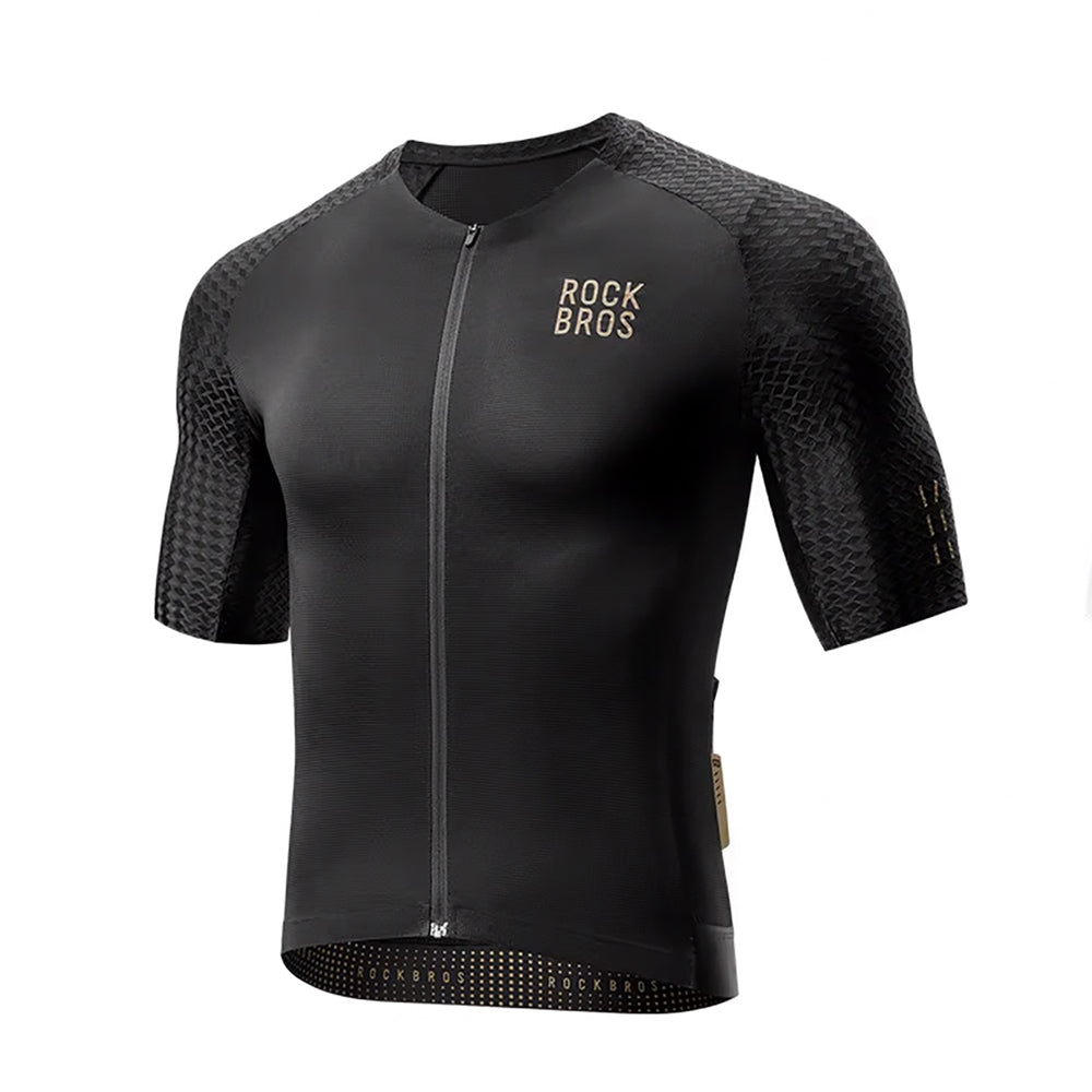 Rockbros YDDX011 Diamond Short Sleeve Cycling Jersey størrelse XS - sort