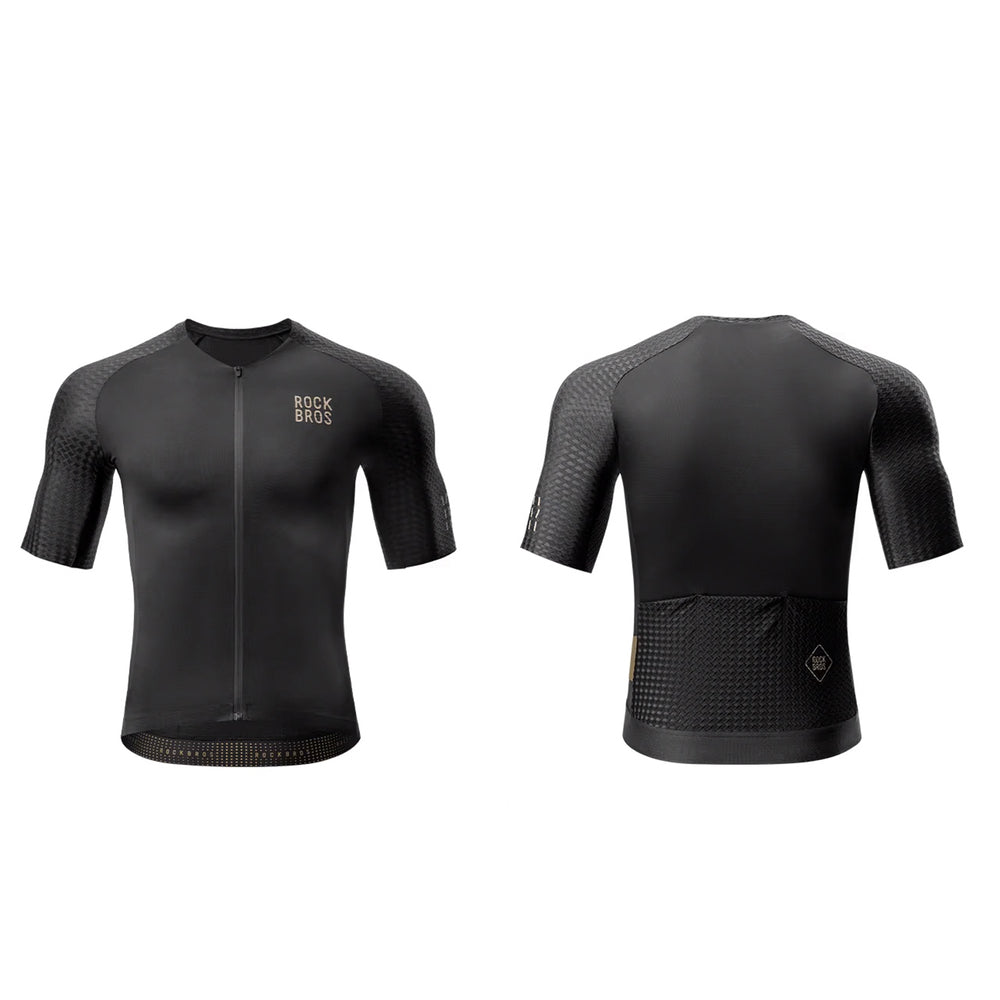 Rockbros YDDX011 Diamond Short Sleeve Cycling Jersey størrelse XS - sort