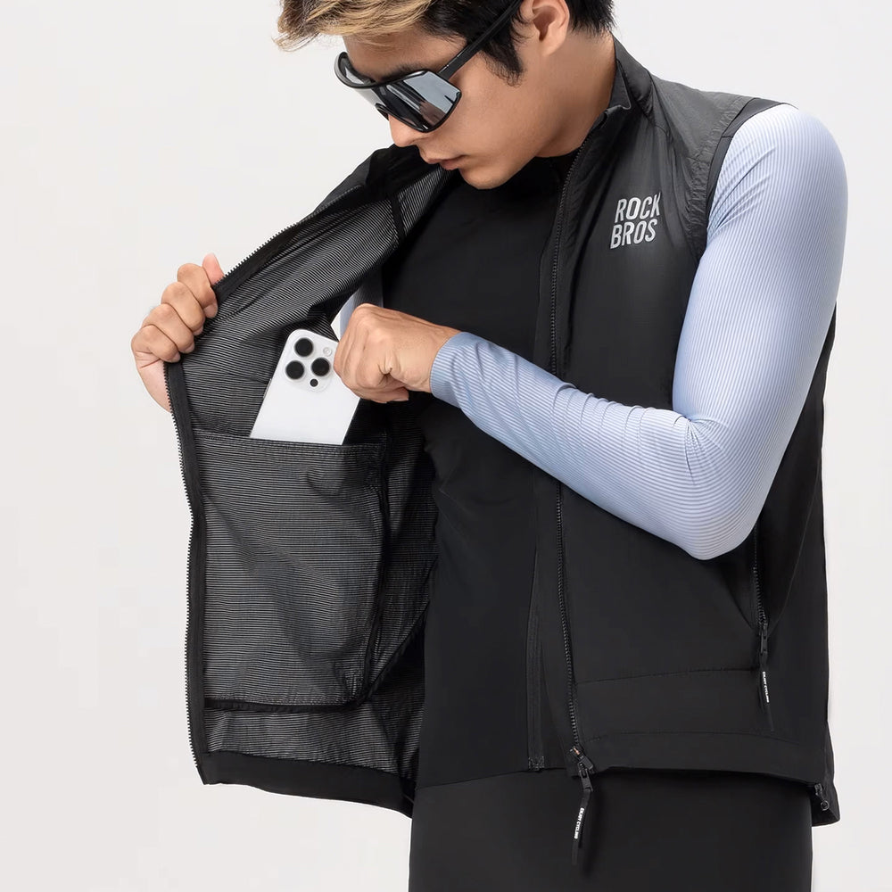 Rockbros YDMJ003 vindtæt vest Forår/Øst størrelse L - sort