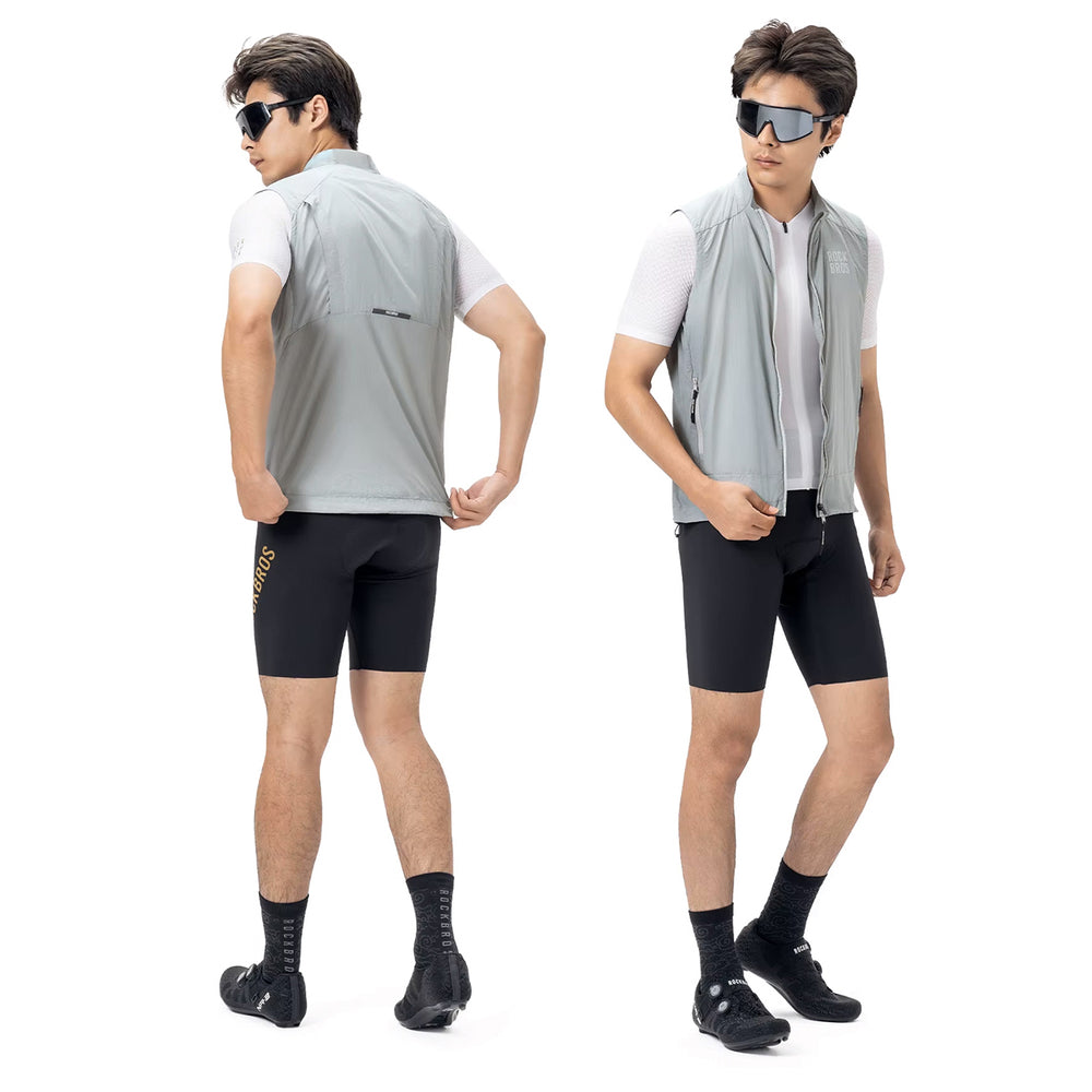 Rockbros YDMJ003 vindtæt vest Forår/Øst størrelse XS - Hvid/grå
