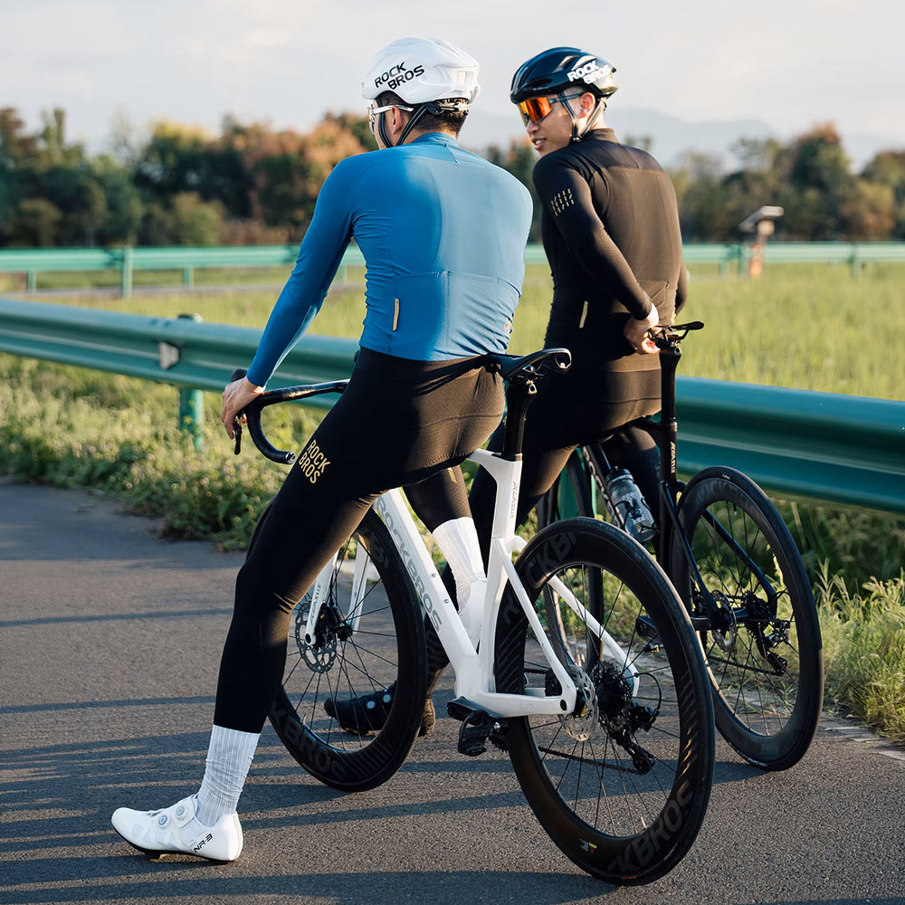 Rockbros YDCK012-1 Lang Fleece Bib Tights med Pad størrelse S - sort