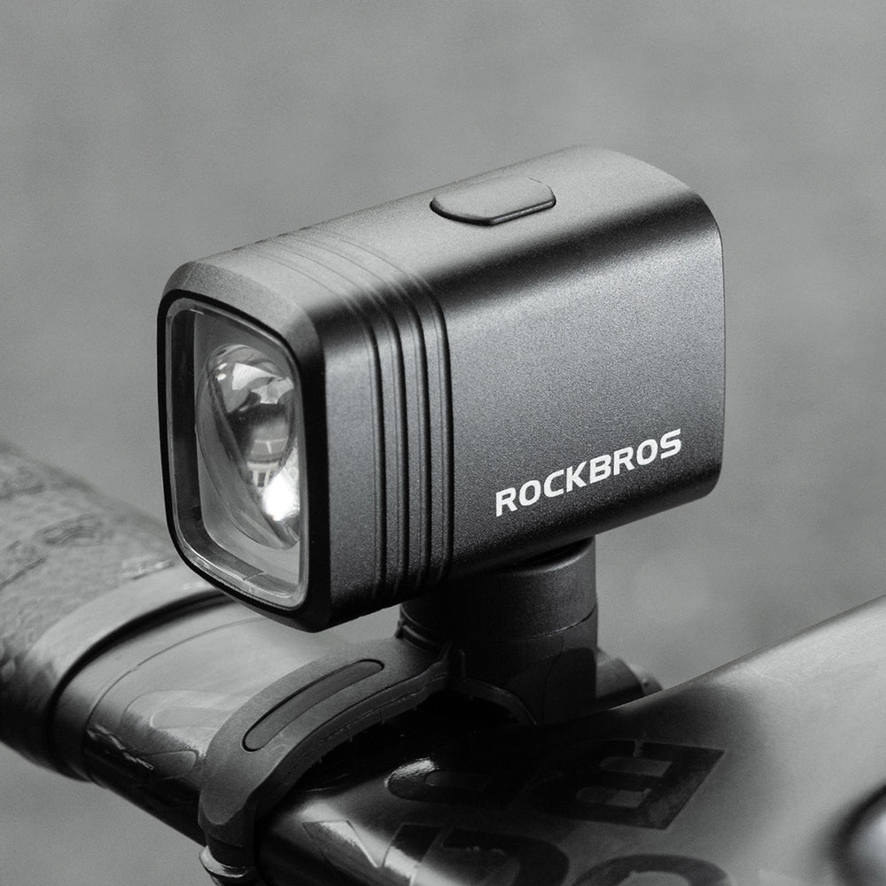 Rockbros M6 1000 lm front genopladelig cykellampe 2800 mAh - sort