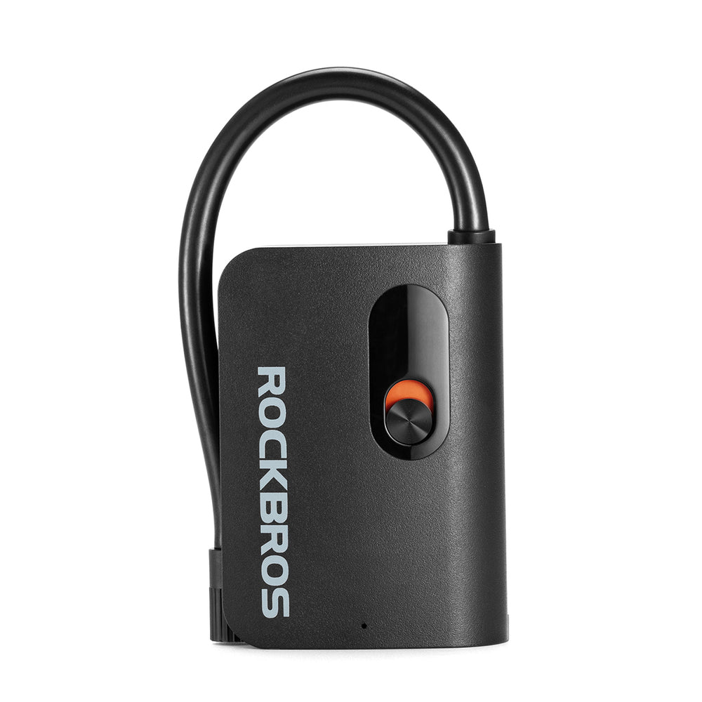 Rockbros L1 Mini trådløs pumpe 70 psi kompressor 200 mm Schrader slange længde - sort