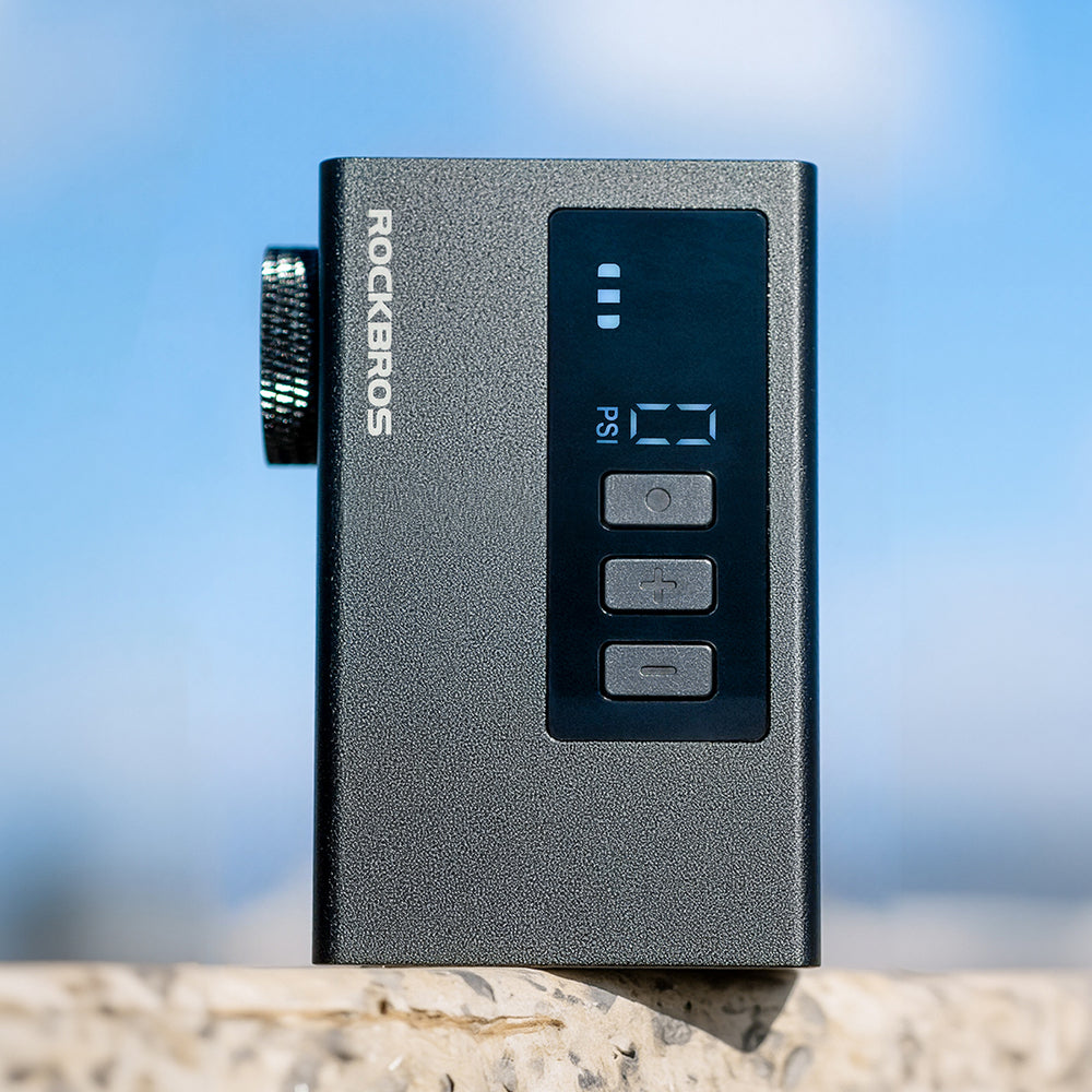 Rockbros AS240 PRO trådløs pumpe 120 psi kompressor 420mAh - sort