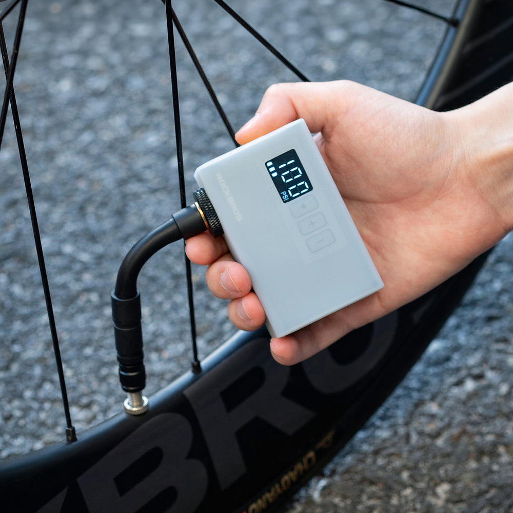 Rockbros AS240 PRO trådløs pumpe 120 psi kompressor 420mAh - sort