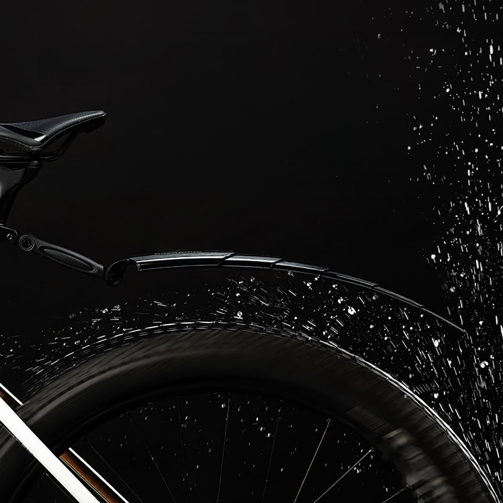 Rockbros FK-810 Folding Telescopic Bicycle Fender Set - Black