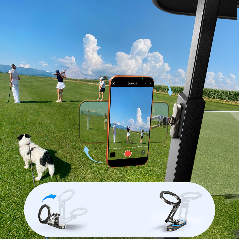 Joyroom JR-ZS520 magnetic phone holder for metal surfaces - titanium