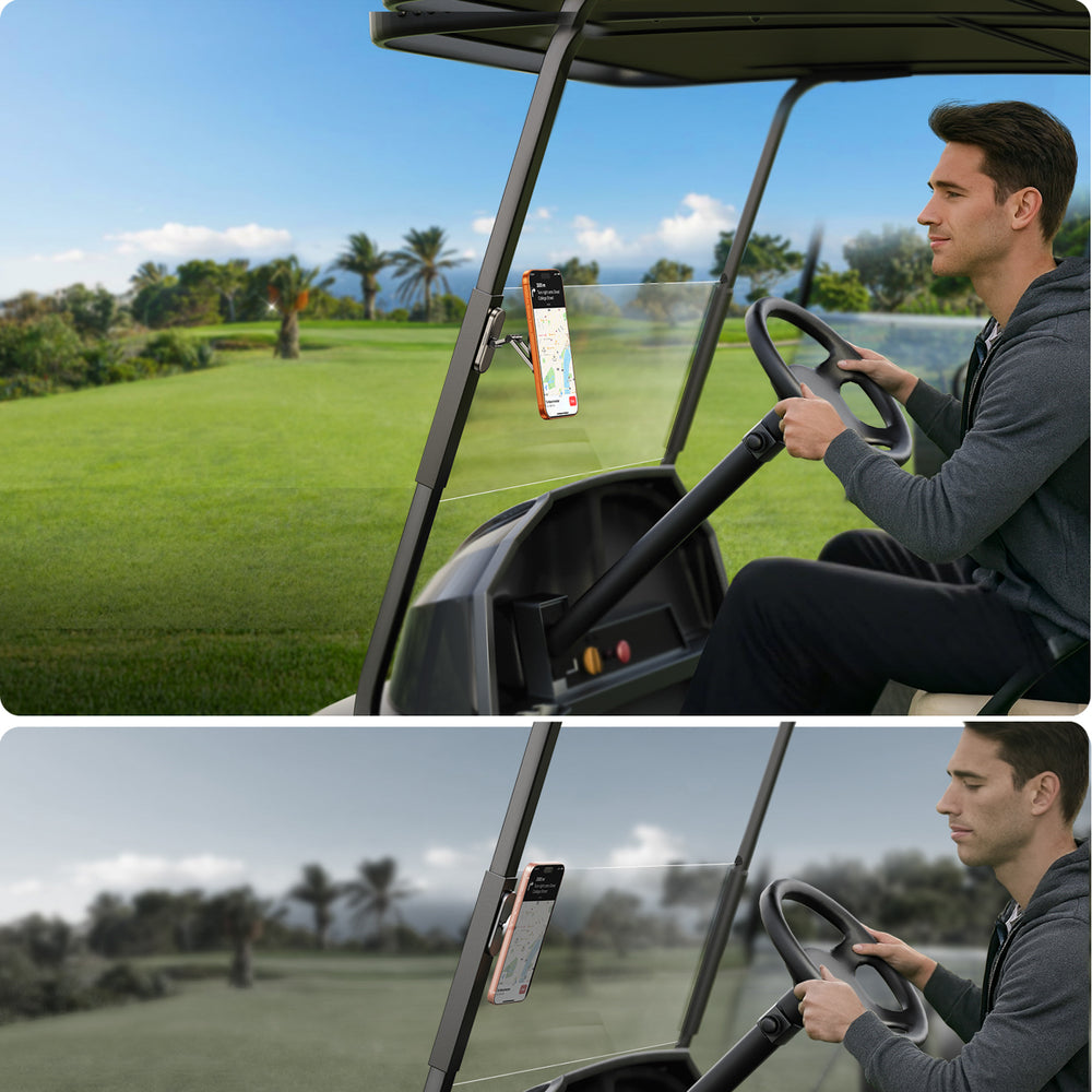 Joyroom JR-ZS520 magnetic phone holder for metal surfaces - titanium