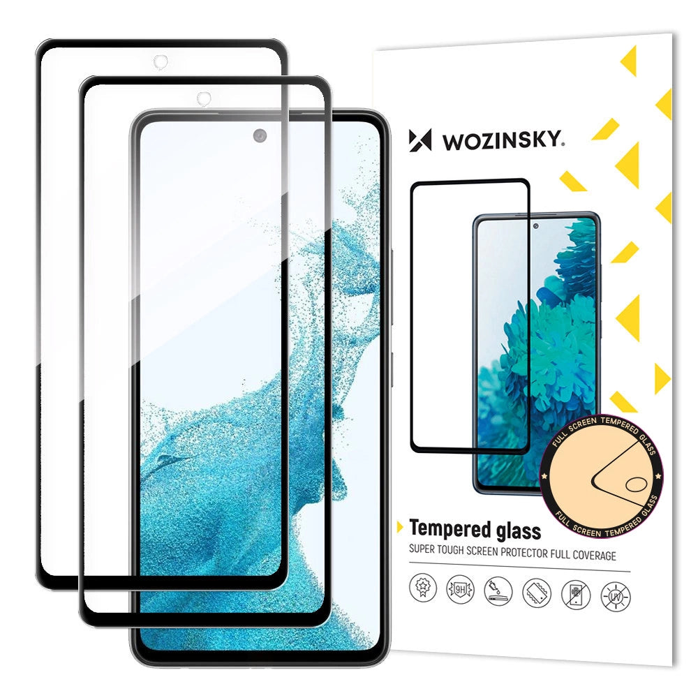 Wozinsky Full Glue tempereret glas til Samsung Galaxy A37 Sæt af 2