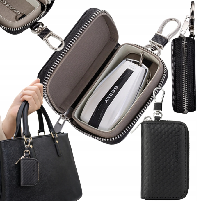 Wozinsky WBS-20 RFID Anti-Theft Car Key Case - Faraday Cage - Black