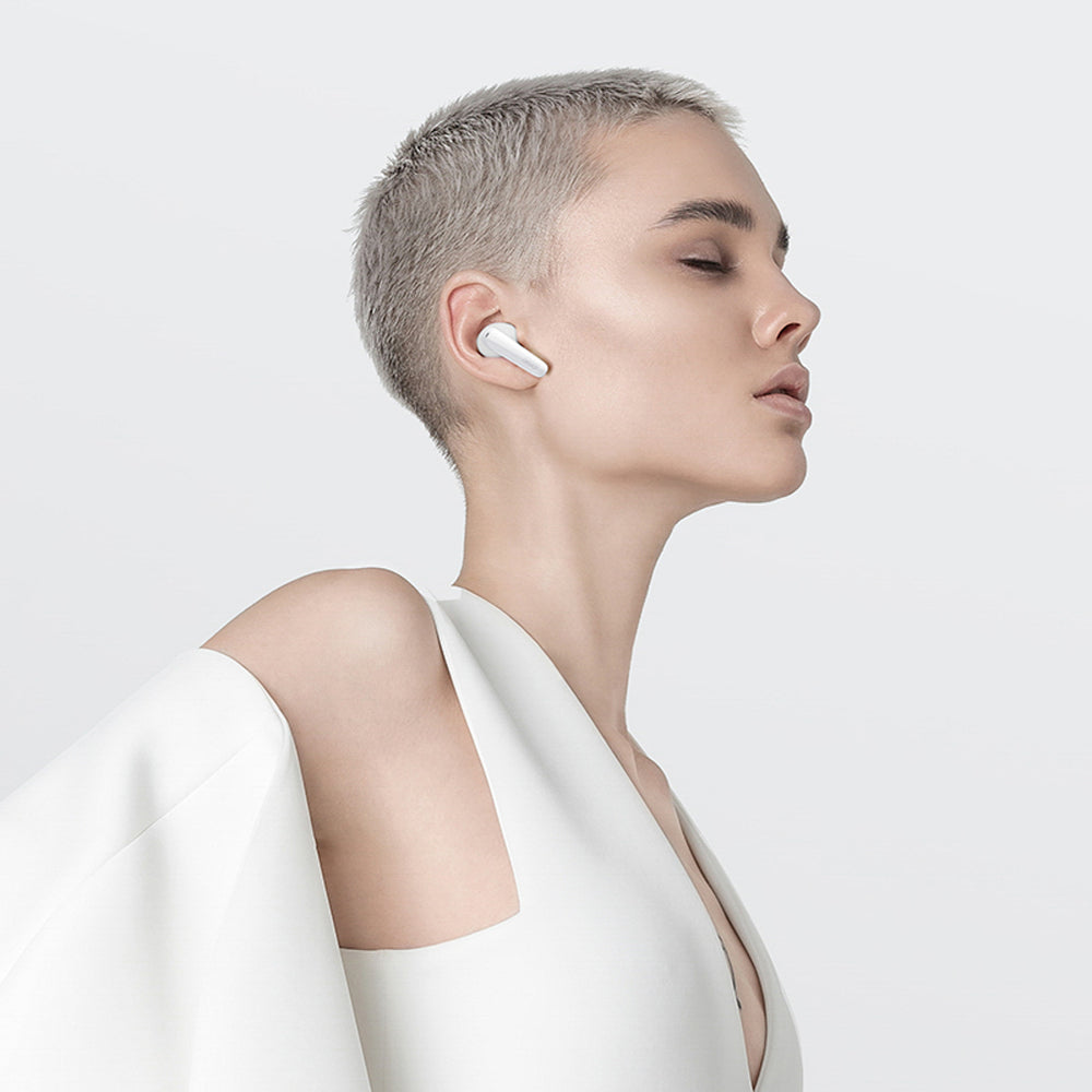 QCY T13X In-Ear Headphones med ENC IPX5 Bluetooth 5.3 - Hvid