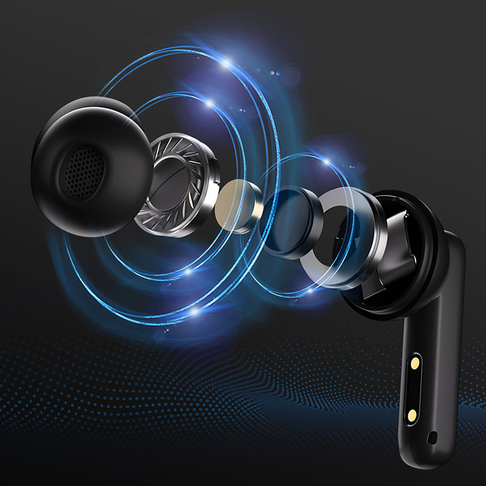 QCY T13 In-Ear Headphones med ANC IPX5 Bluetooth 5.3 - sort