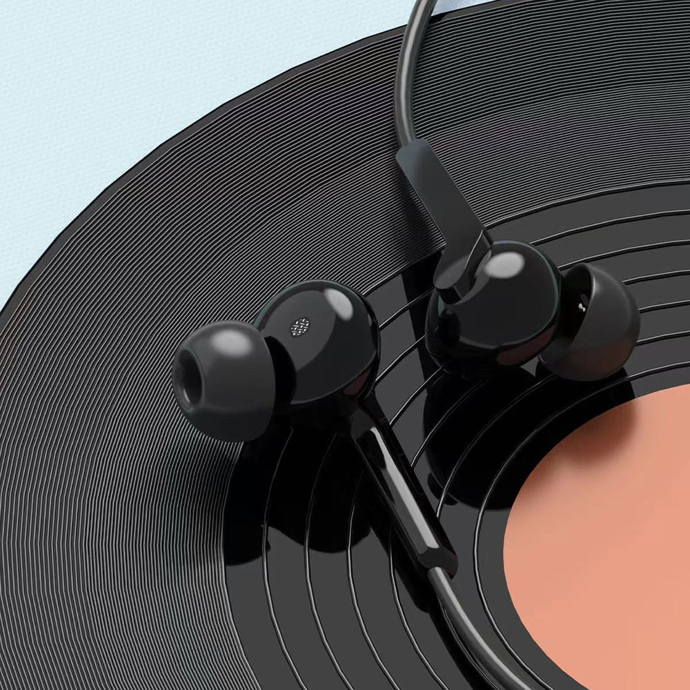 Dudao X3 Wired USB-C In-Ear Headphones - sort