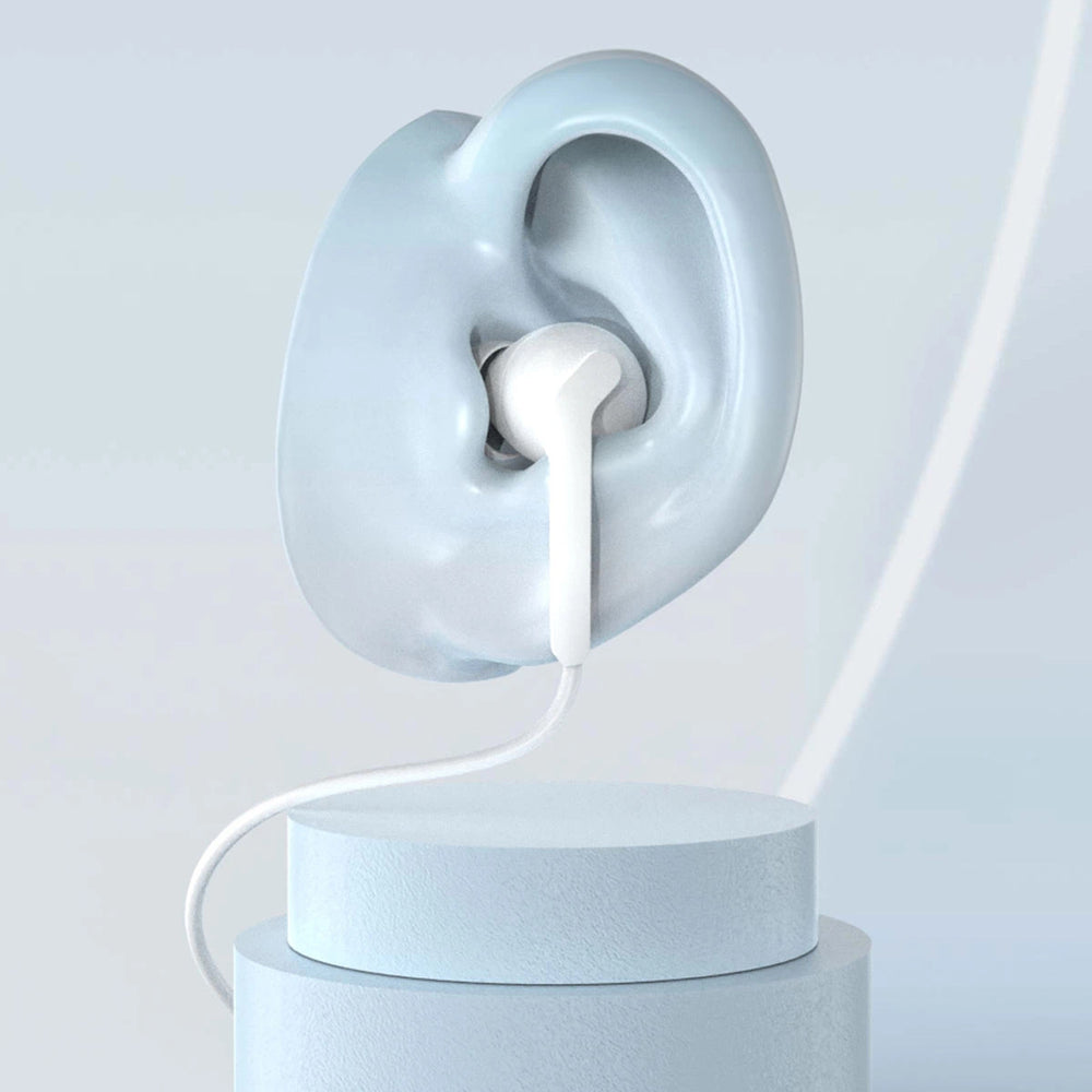 Dudao X3 Wired USB-C In-Ear Headphones - hvid