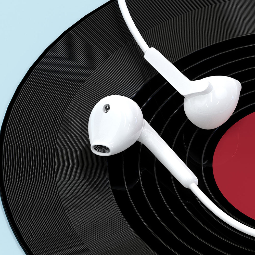 Dudao X3+ Wired USB-C In-Ear Headphones - Hvid