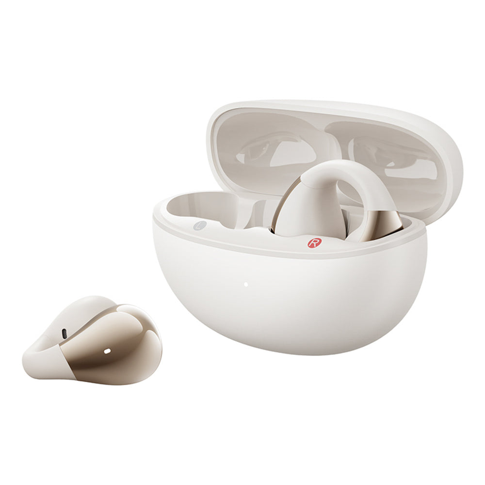 OWS QCY Crossky C30 Øretelefoner med Clip IPX4 Bluetooth 5.4 - Hvid