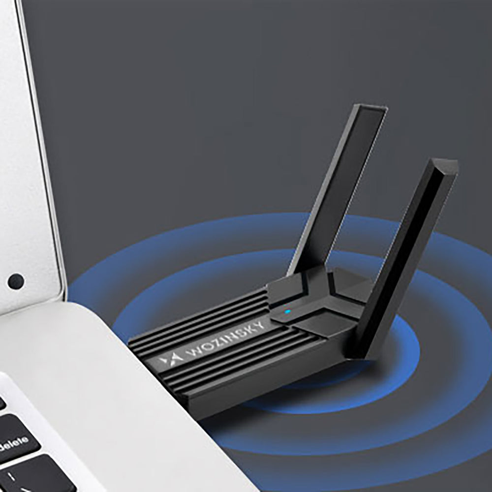 Wozinsky WAX-1800 Dual-Band Wireless USB 3.0 WiFi 6 Adapter - Black