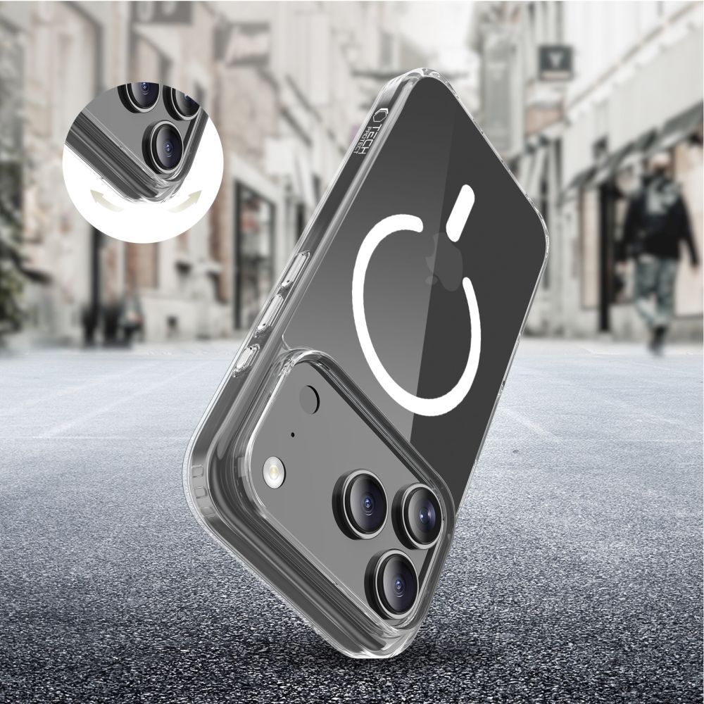 Tech-Protect Flexair Hybrid CC MagSafe Case til iPhone 17 Pro - klar