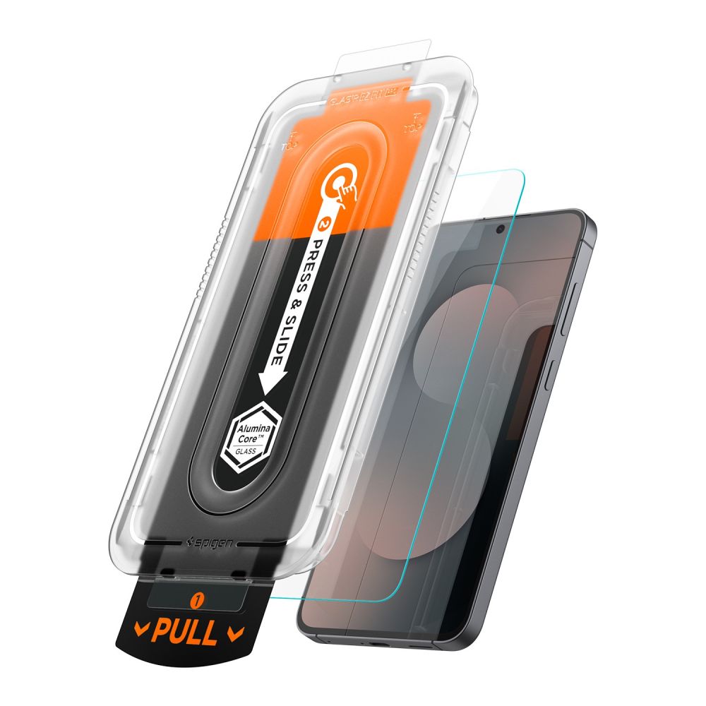 Spigen Glas.tR "EZ Fit Pro" HD-temperet glas 2-pakke til Samsung Galaxy S25 FE
