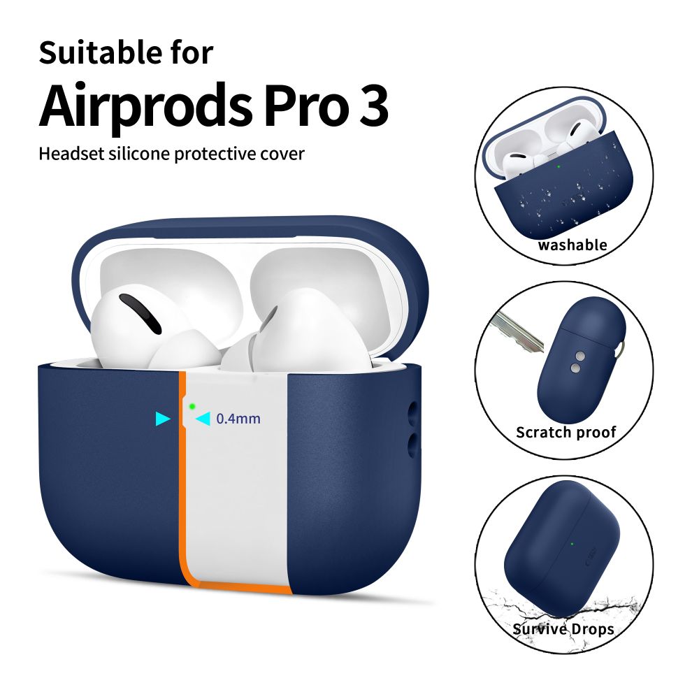 Tech-Protect Silicone Case til AirPods Pro 3 - Navy Blue