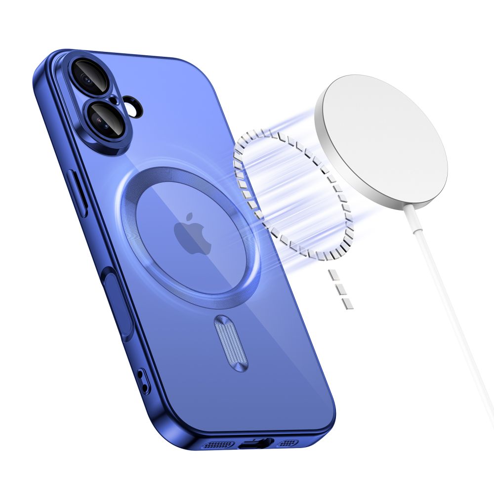 Tech-Protect MagFlex MagSafe Case til iPhone 17 - Clear Navy Blue