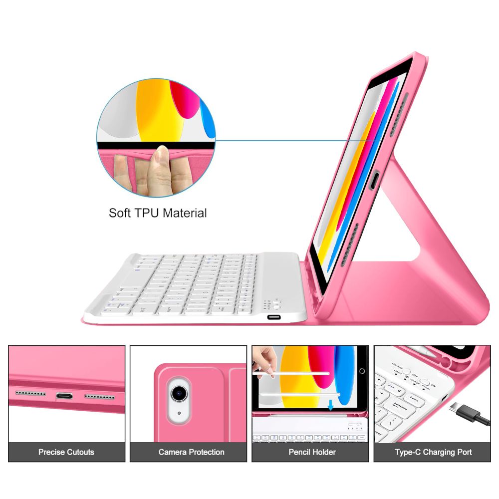 Tech-Protect SC Pen Case til iPad 10.9 10 / 2022 / 11 11 / 2025 - Pink