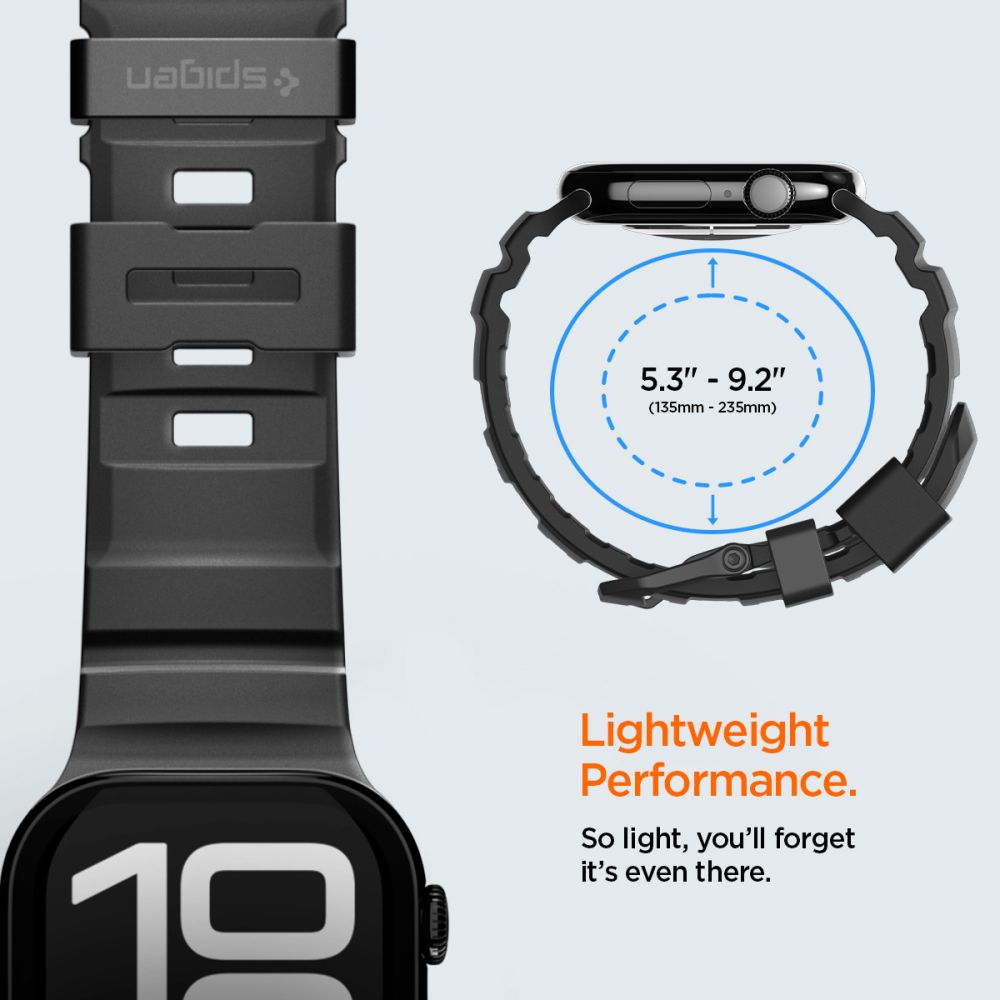 Spigen WBS2 rem til Apple Watch 44 / 45 / 46 / 49 mm - sort