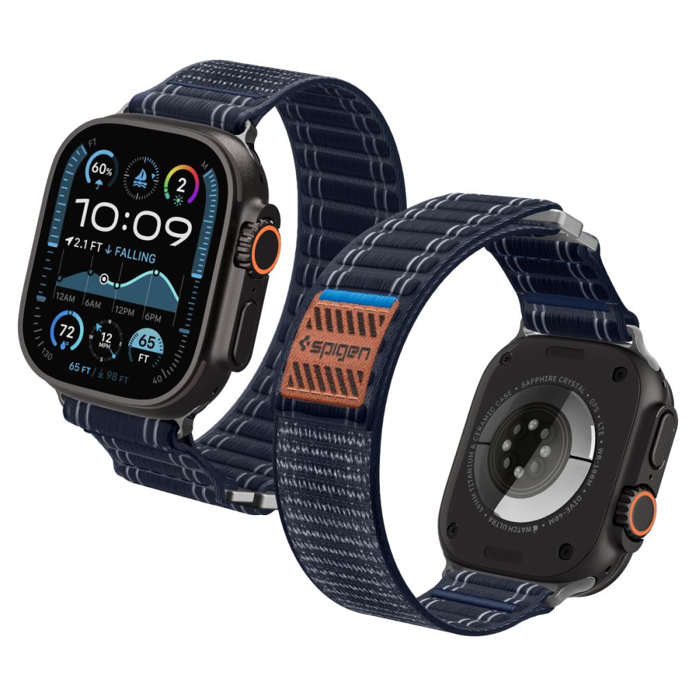 Spigen WBF0 rem til Apple Watch 44 / 45 / 46 / 49 mm - Navy Blue