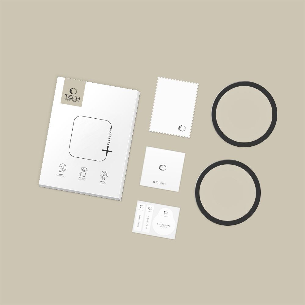 Tech-Protect Glass Flex+ 2-pack for Garmin Venu 4 41mm - black