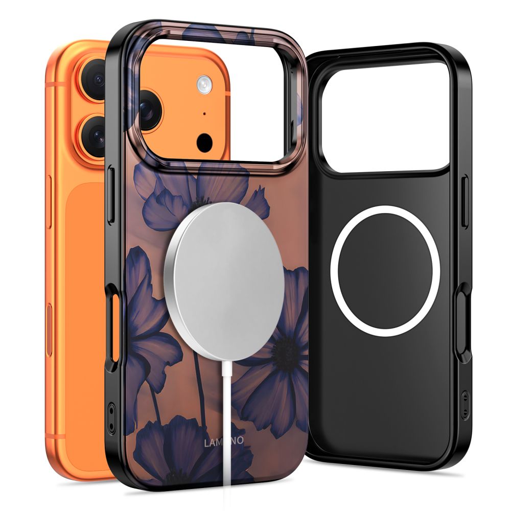 Tech-Protect Lamano MagSafe-hylster til iPhone 17 Pro Max - brunt-lila