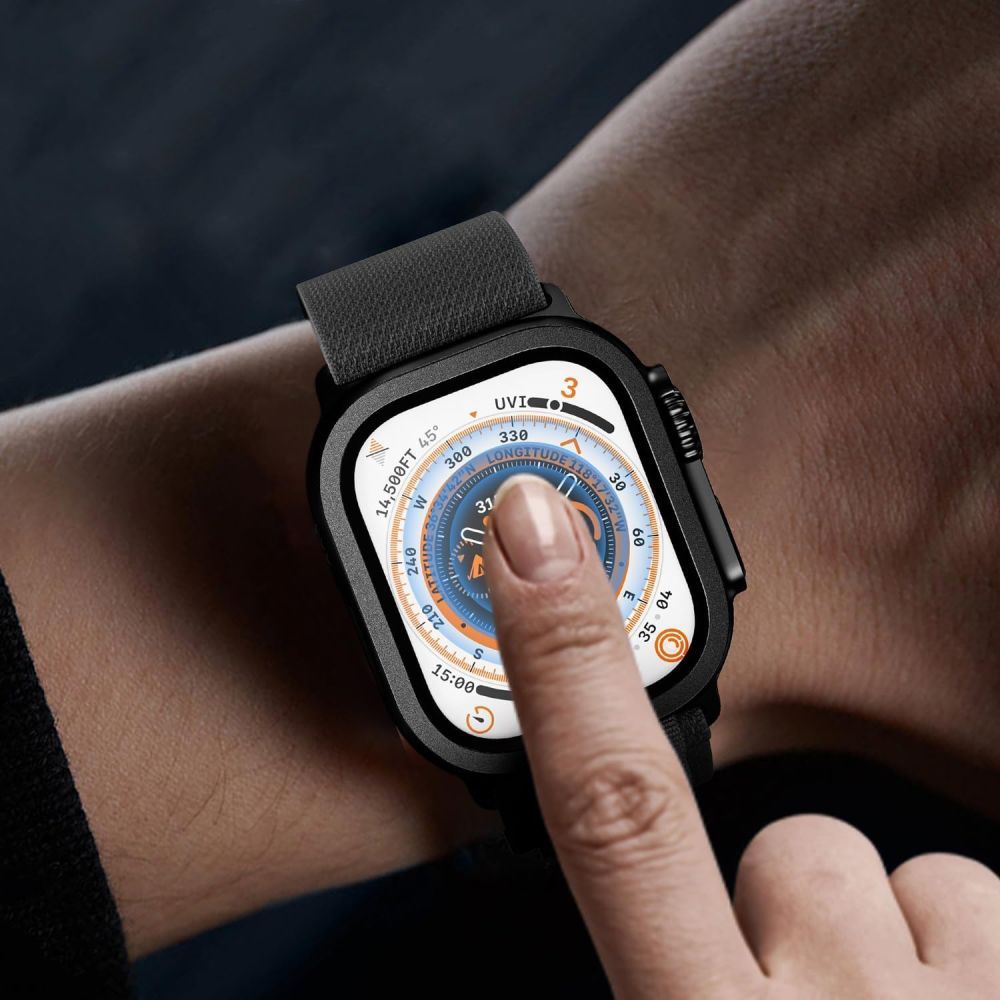 Tech-Protect 2-pack hærdet glas til Apple Watch Ultra 49mm - orange