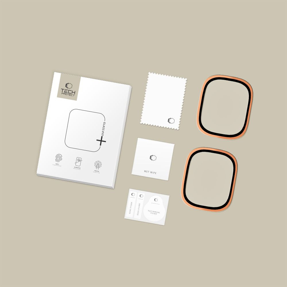 Tech-Protect 2-pack hærdet glas til Apple Watch Ultra 49mm - orange
