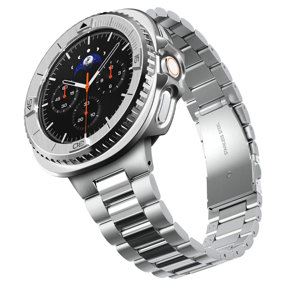 Spigen Bezel Tune Pro Pilot Cover til Samsung Galaxy Watch 8 Classic 46mm - Sølv