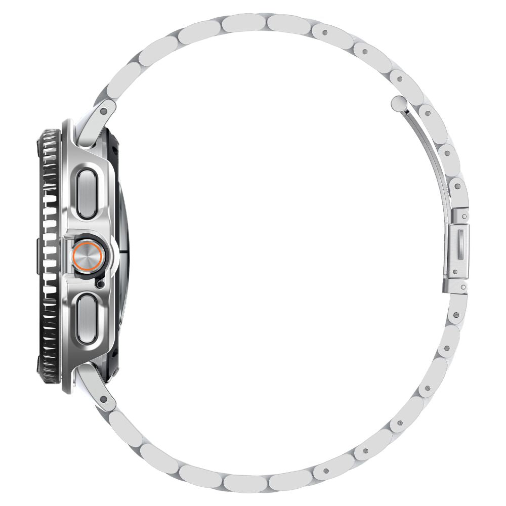 Spigen Bezel Tune Pro Pilot Cover til Samsung Galaxy Watch 8 Classic 46mm - Sølv